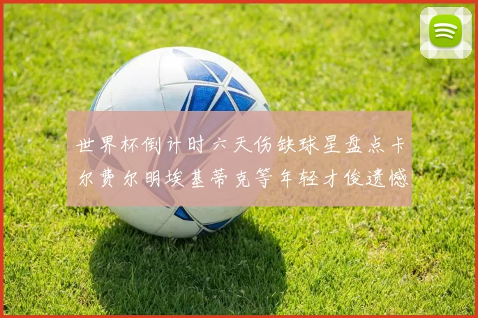 世界杯倒计时六天伤缺球星盘点卡尔费尔明埃基蒂克等年轻才俊遗憾缺席